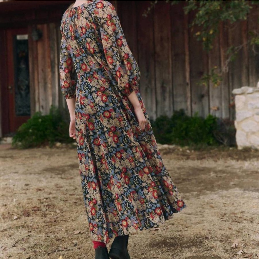 THE GREAT clover dress in twilight floral, SIZE 0 - Picture 3 of 11